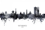 Kathmandu Nepal Skyline Poster och Canvastavla