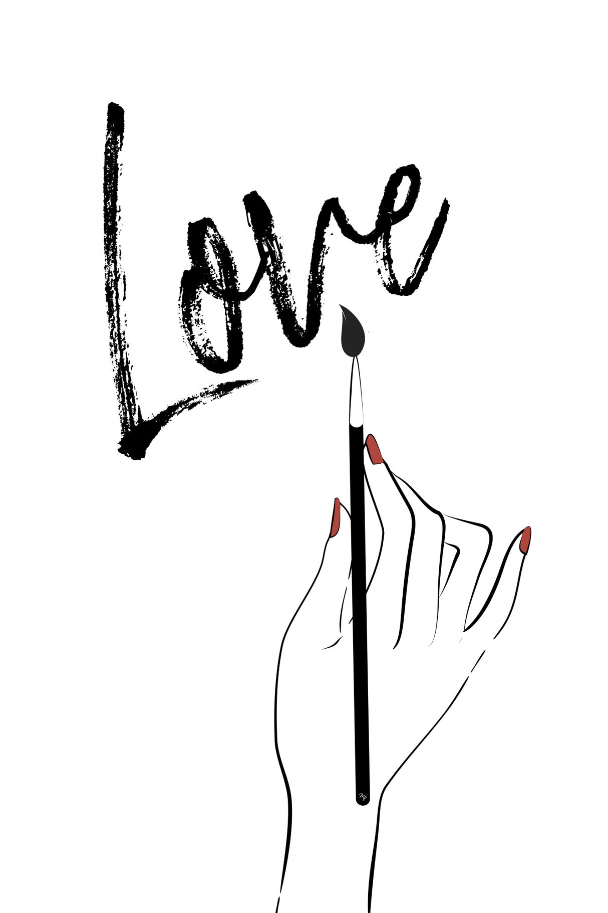 Love Note Poster och Canvastavla