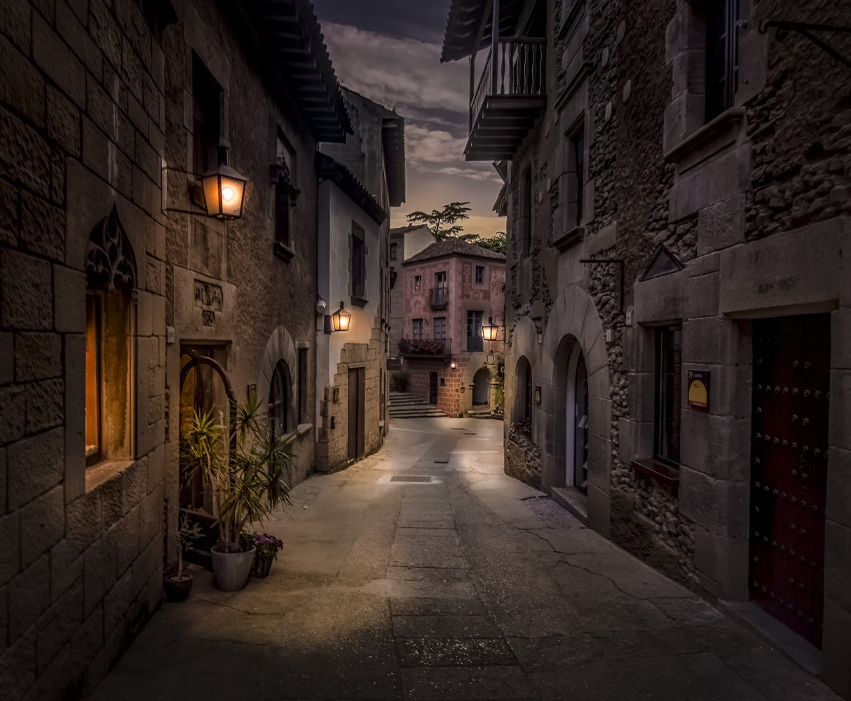 Poble Espanyol Poster och Canvastavla