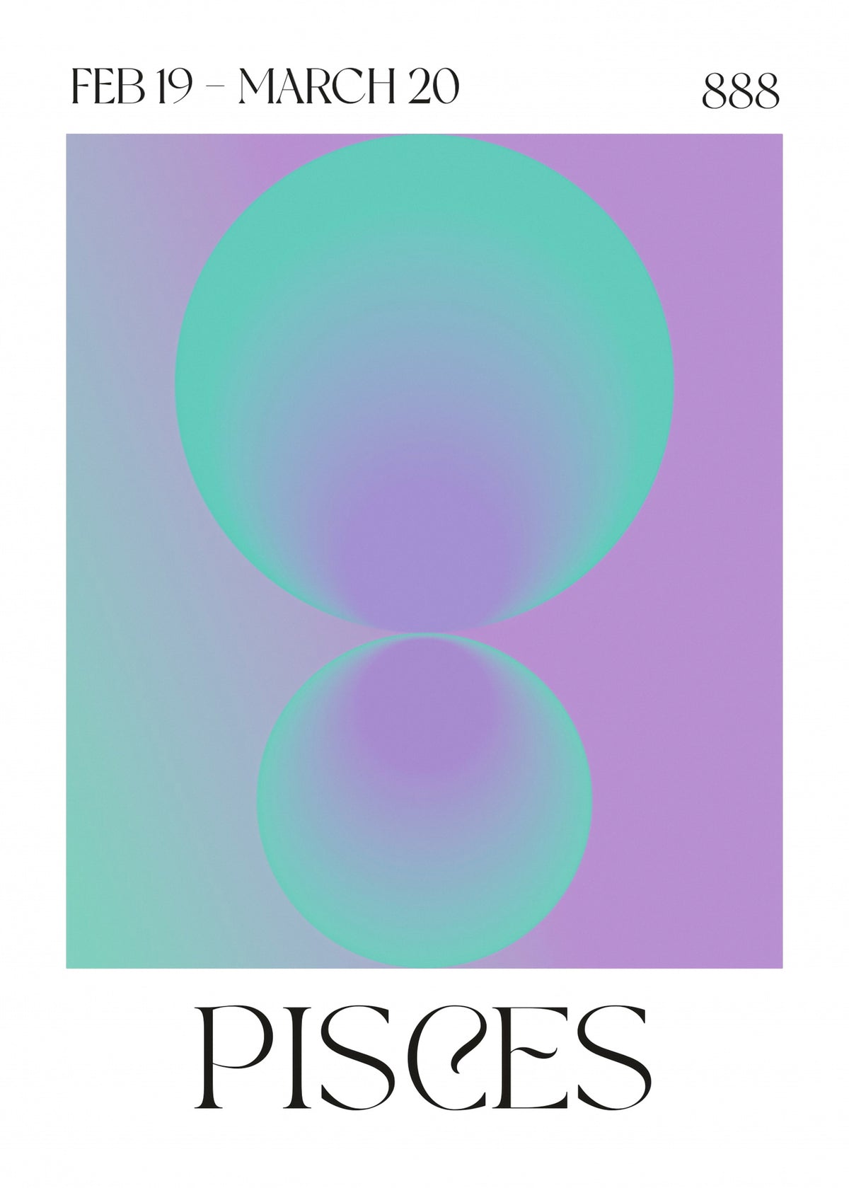 Pisces Poster och Canvastavla