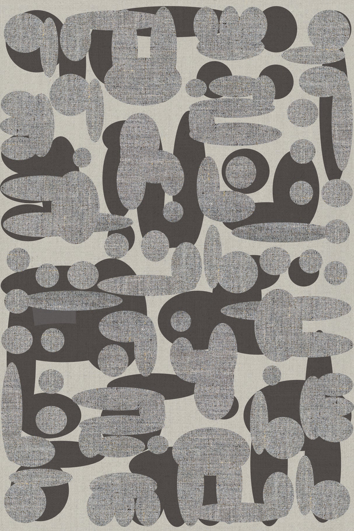 Ebony Shapes 1 Poster och Canvastavla