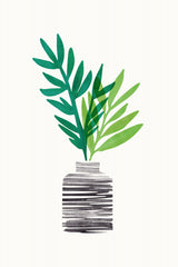 Organic Greenery Still Life Poster och Canvastavla