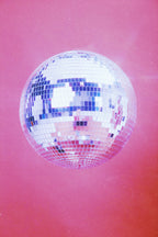 Pink Disco Ball Poster och Canvastavla