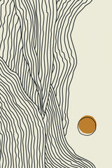 Boho Sunny Mountains Poster och Canvastavla