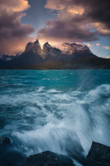 Patagonian Waves Poster och Canvastavla