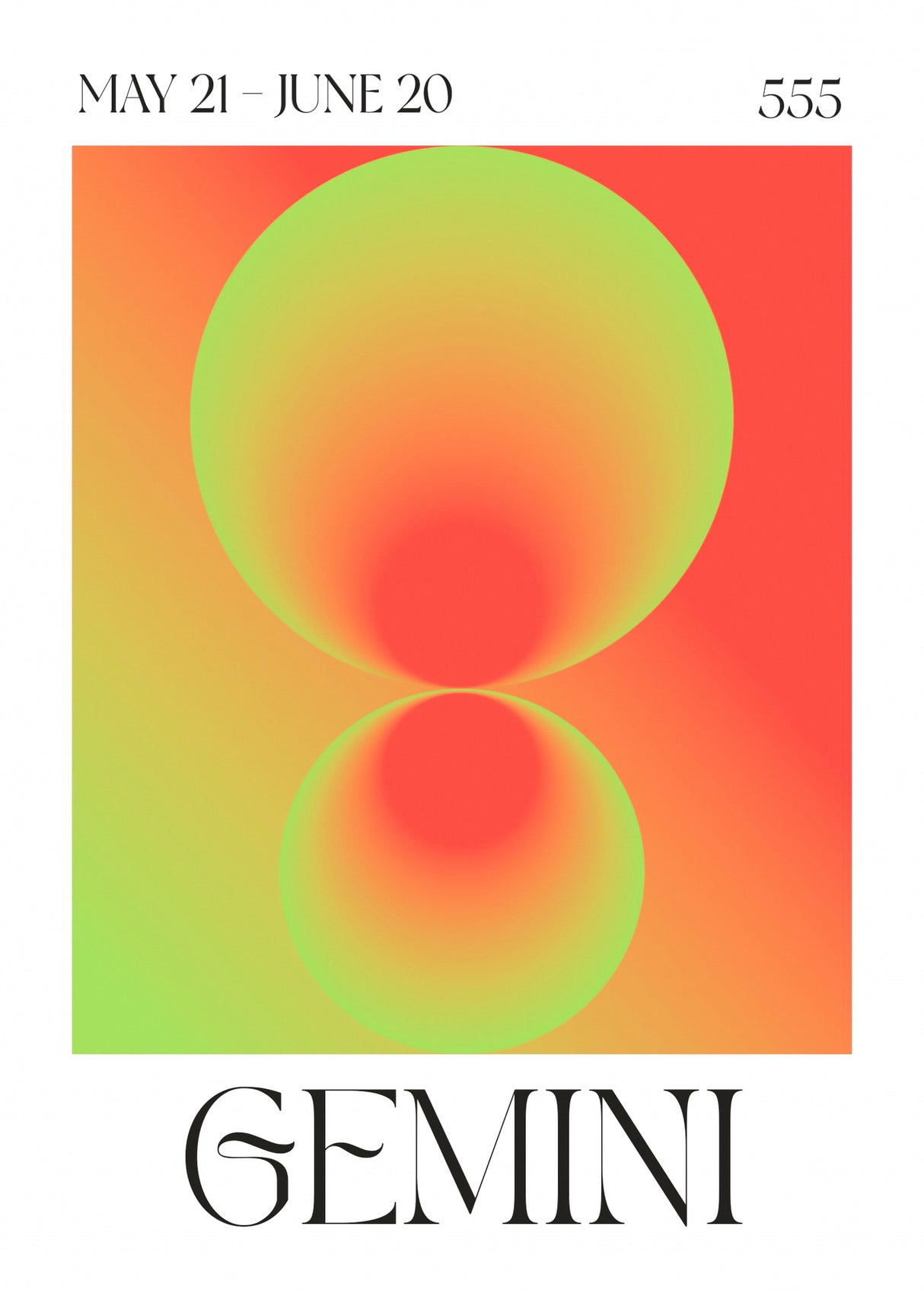 Gemini Poster och Canvastavla