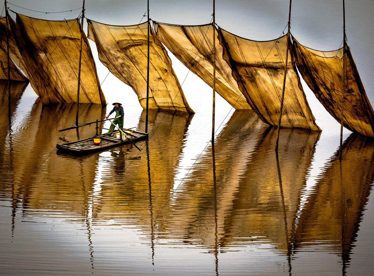 NETS IN THE WIND, XIAPU - 0950 Poster och Canvastavla