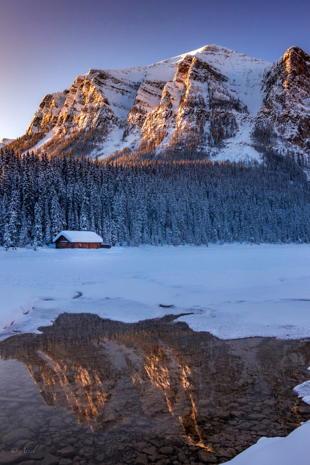 Light of Lake Louise Poster och Canvastavla