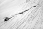 Skiing Powder Poster och Canvastavla