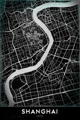 SHANGHAI Poster och Canvastavla
