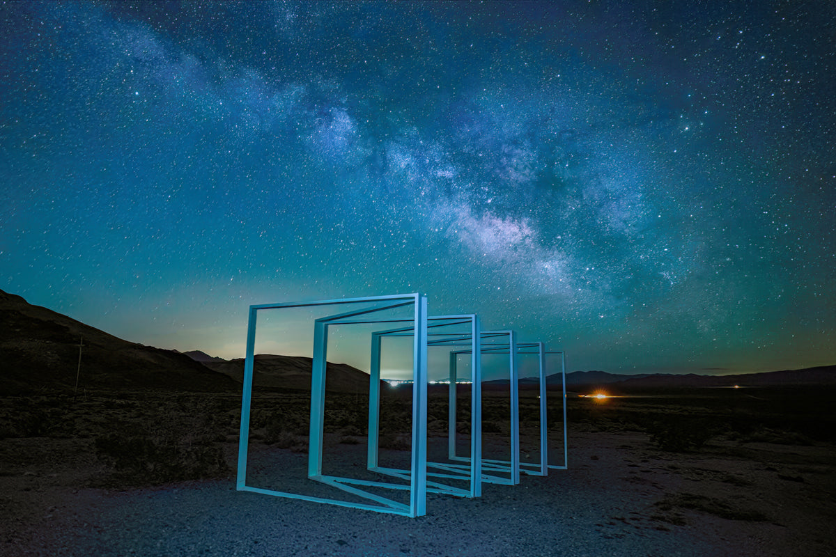 Milky Way Over Frames Poster och Canvastavla