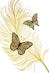 Golden Butterflies Poster och Canvastavla