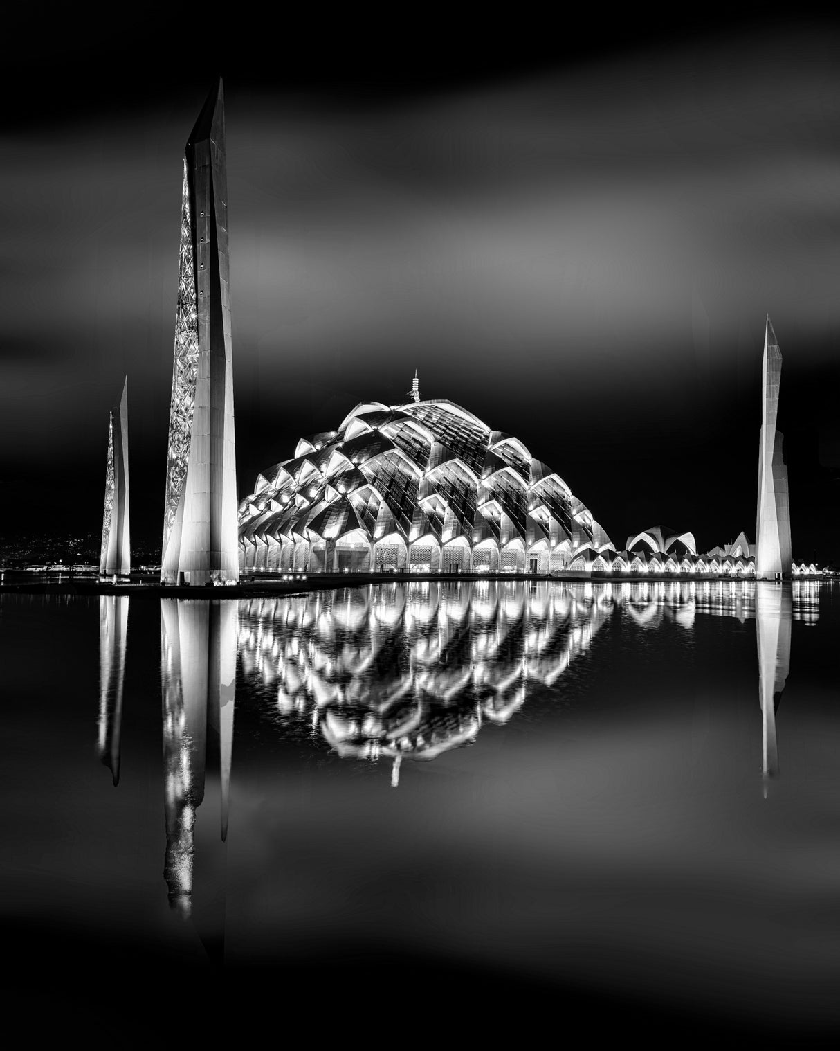 Al Jabbar Grand Mosque Poster och Canvastavla