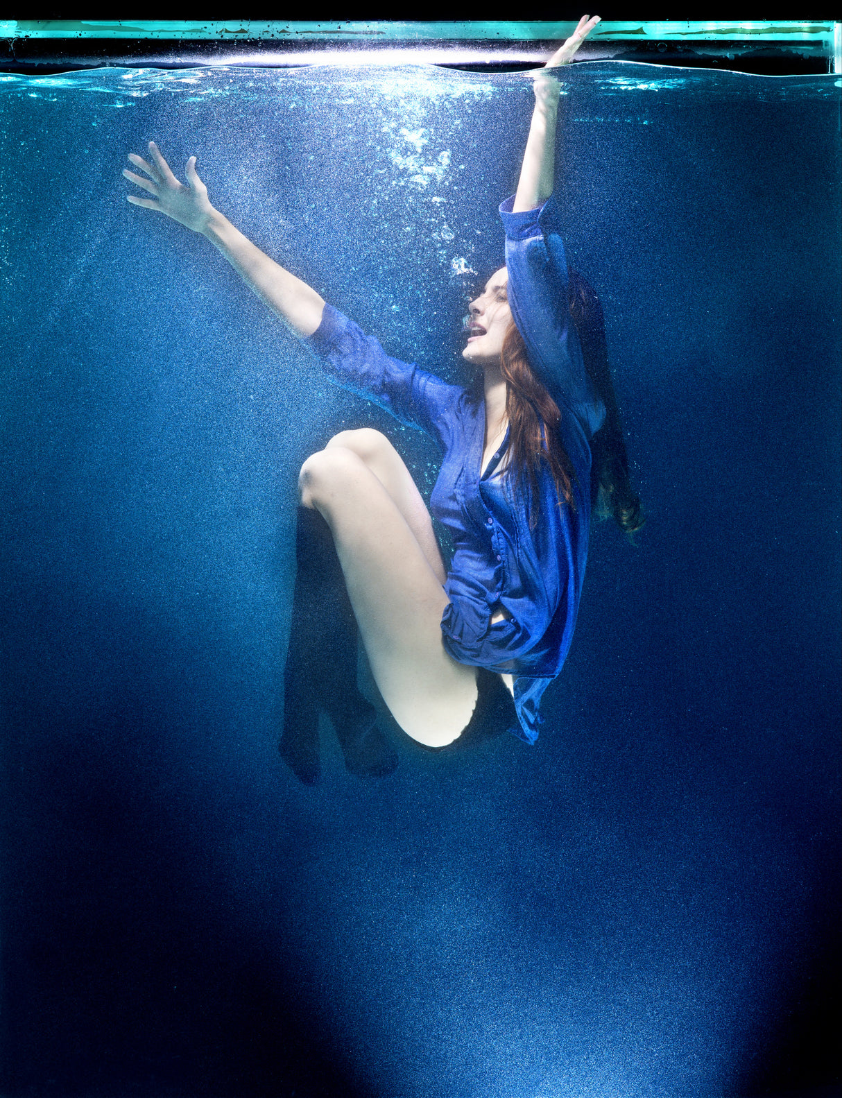 underwater artistic portrait shooting Poster och Canvastavla