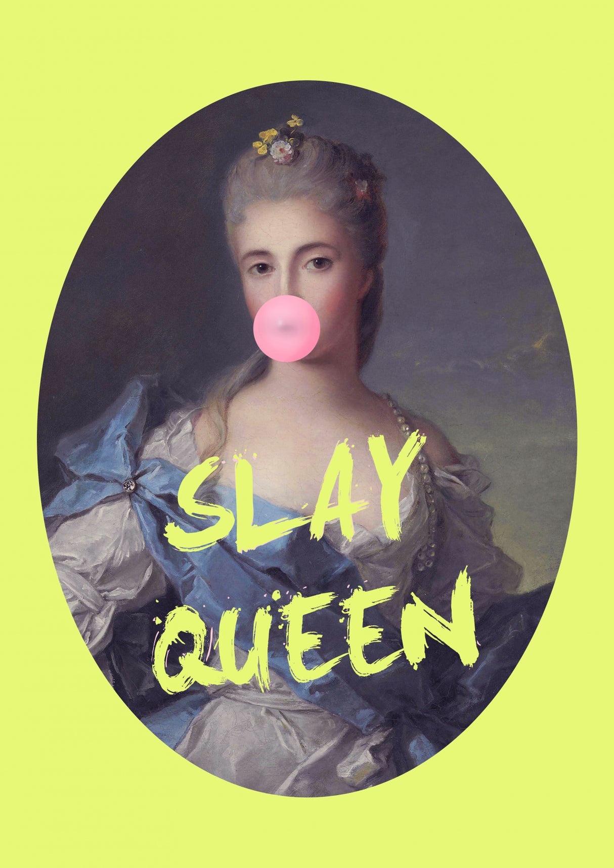 Slayqueenyellow Ratioiso Poster och Canvastavla