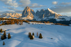 Winter in the Dolomites Poster och Canvastavla