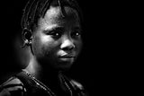 an intense gaze (cotton collector woman, Benin) Poster och Canvastavla