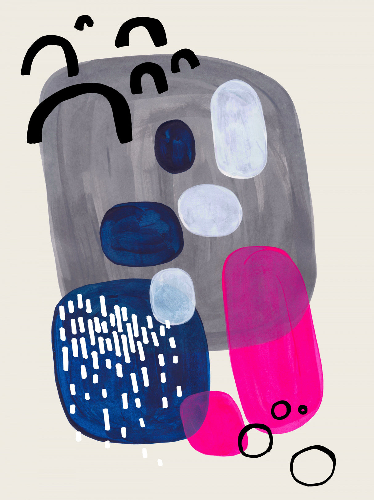 Pink Rocks Poster och Canvastavla