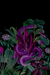 Midnight Jungle Snake Poster och Canvastavla