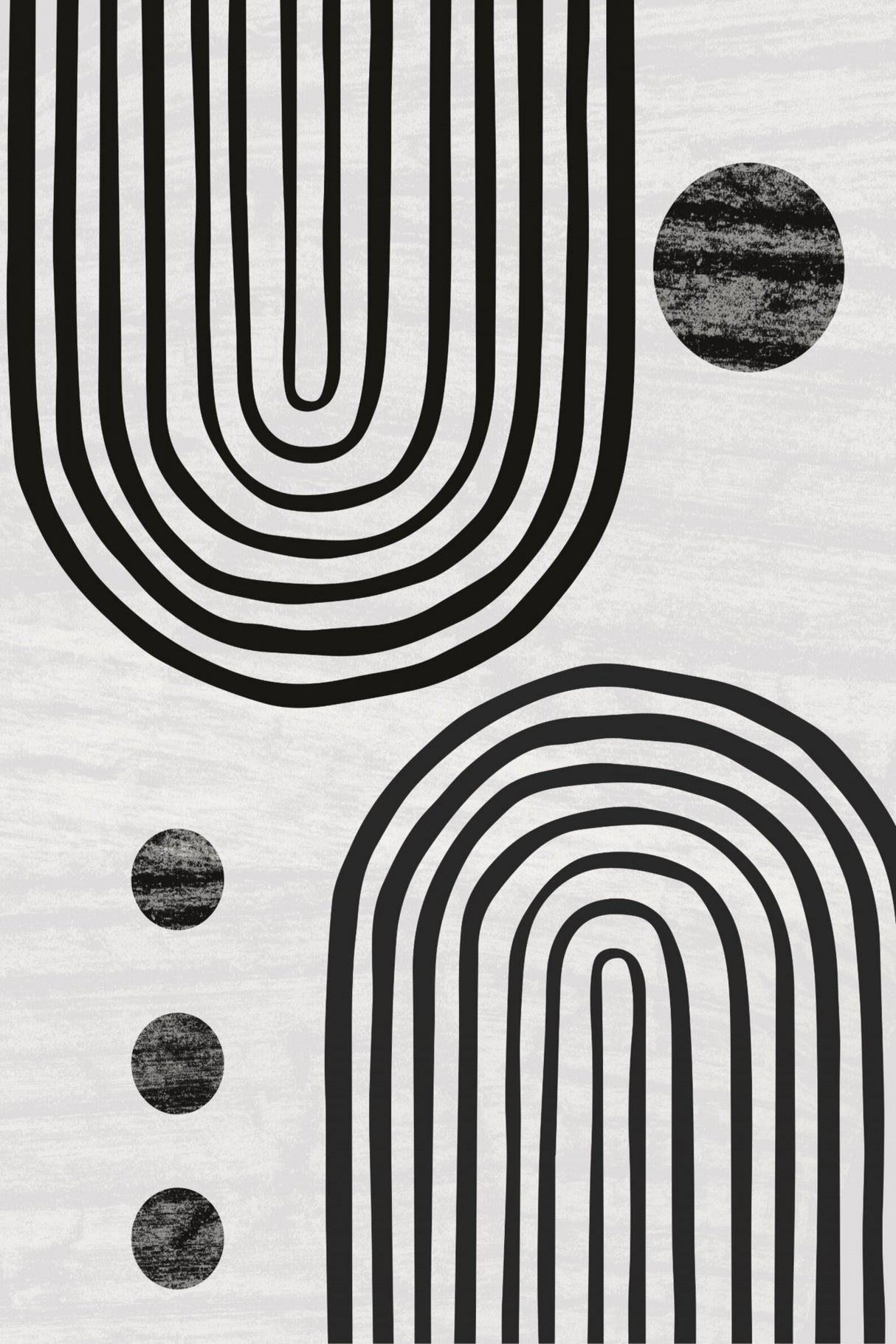 Boho in black Poster och Canvastavla