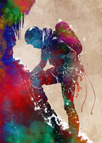 Mountaineer Sport Art 13 Poster och Canvastavla