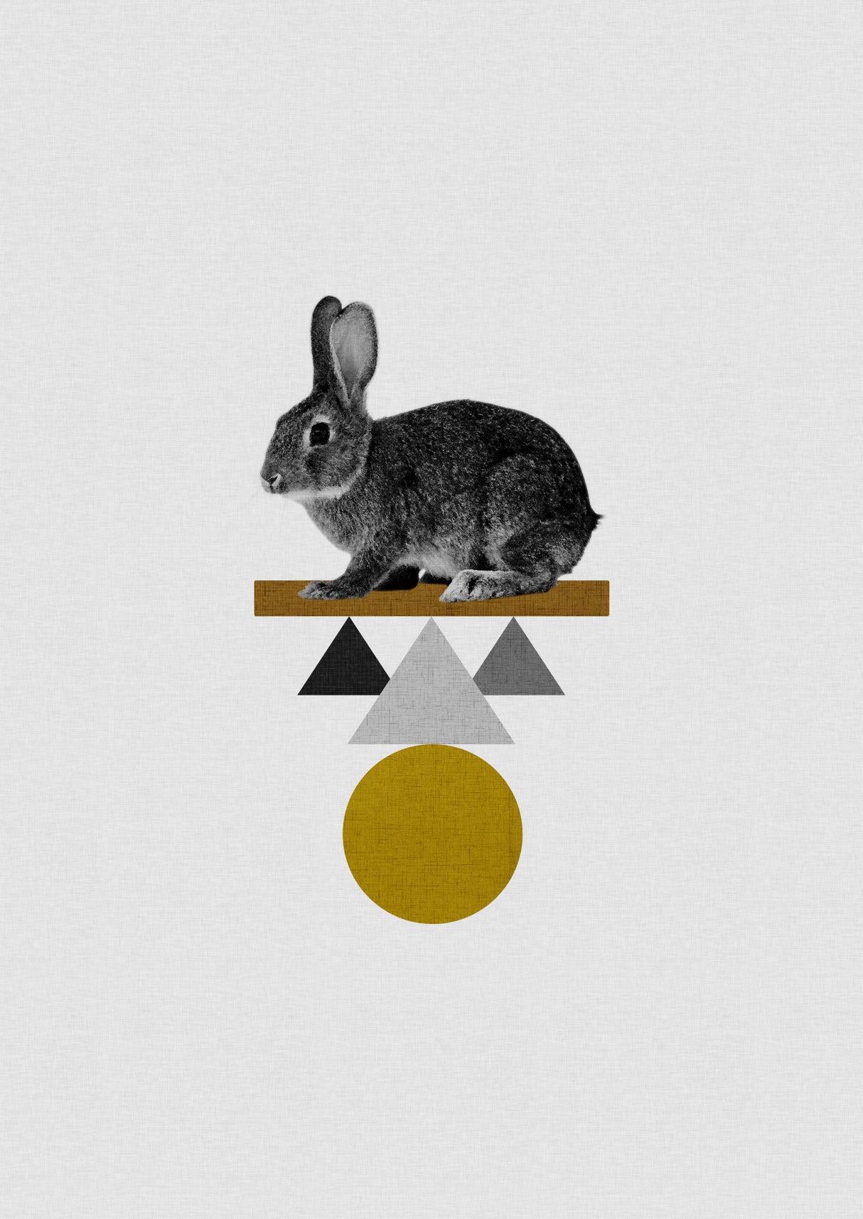 Tribal Rabbit Poster och Canvastavla