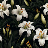 Dark Floral 5 Poster och Canvastavla