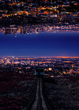City Upside Down Poster och Canvastavla