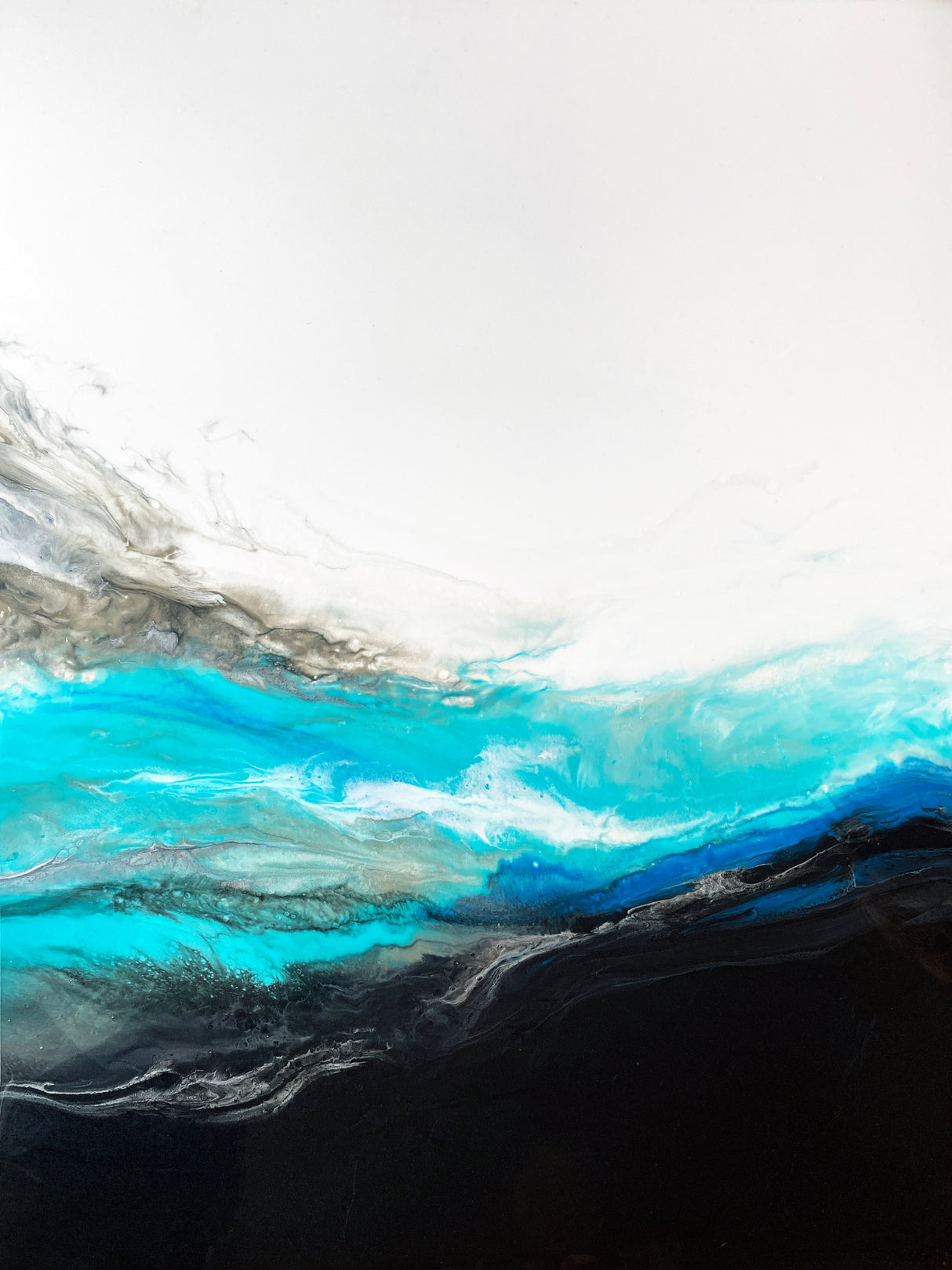 Large Wave Poster och Canvastavla