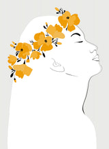 Floal Orly portrait Poster och Canvastavla