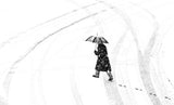Mann mit Schirm /a man of umbrellaed Poster och Canvastavla