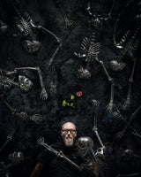 Skeletons and a Rose Poster och Canvastavla