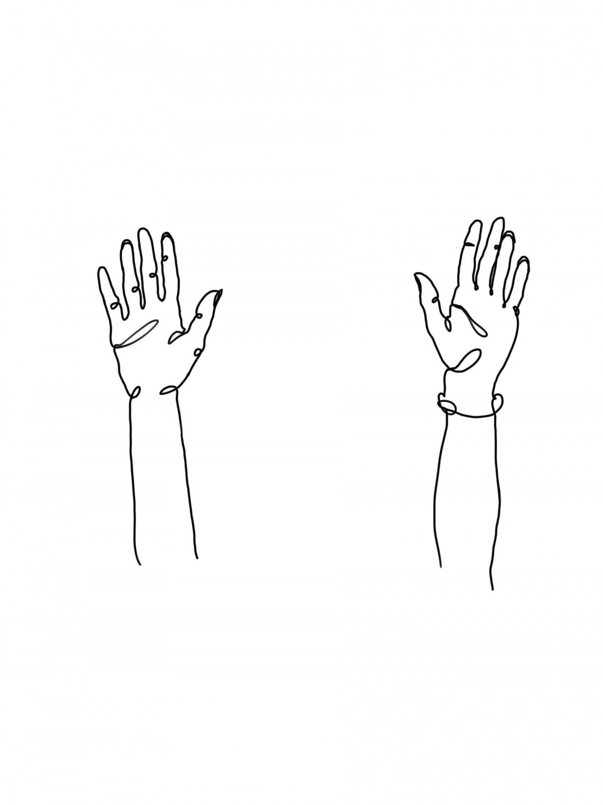 Hands Up Poster och Canvastavla