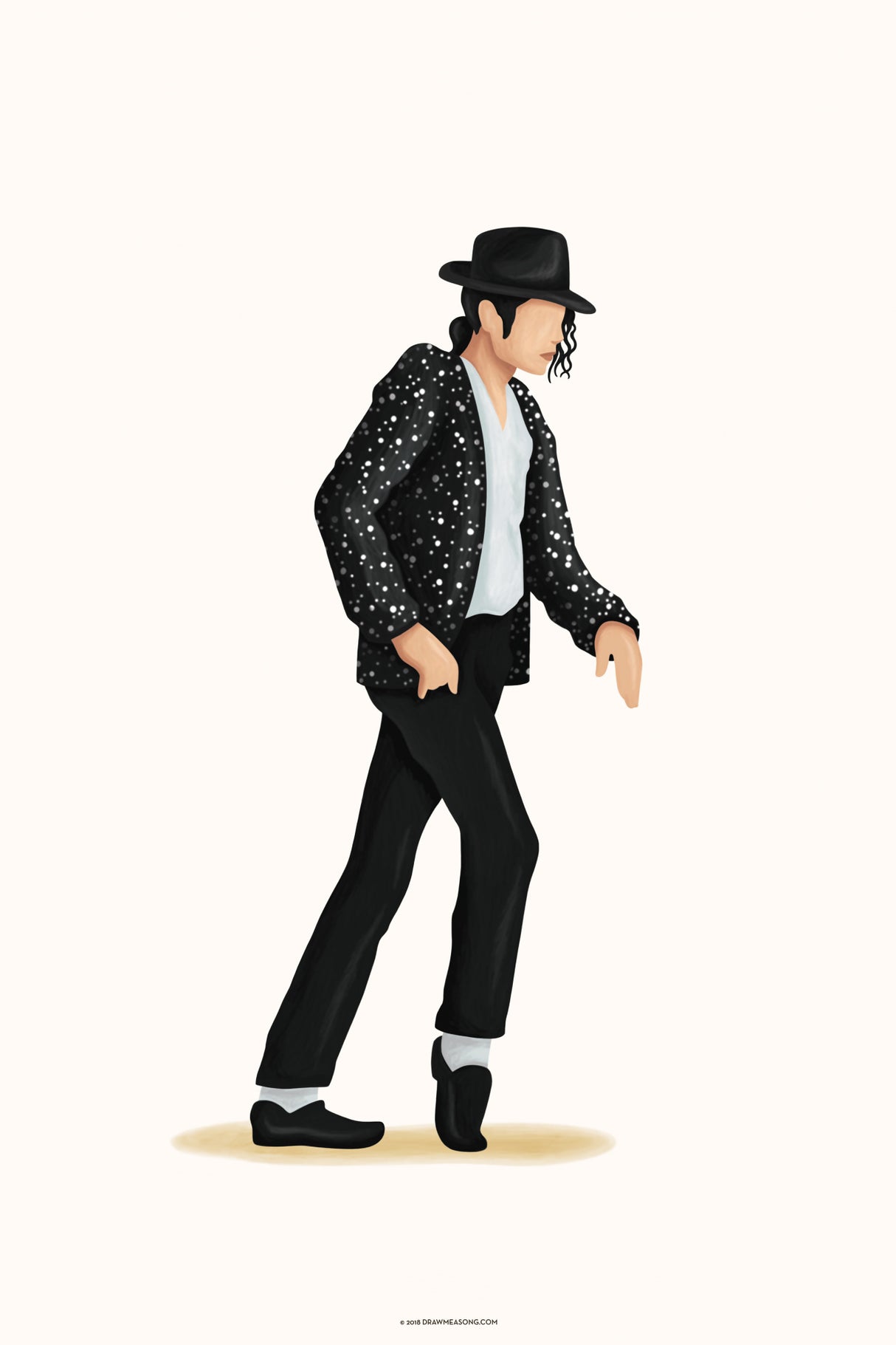 Moonwalk Poster och Canvastavla