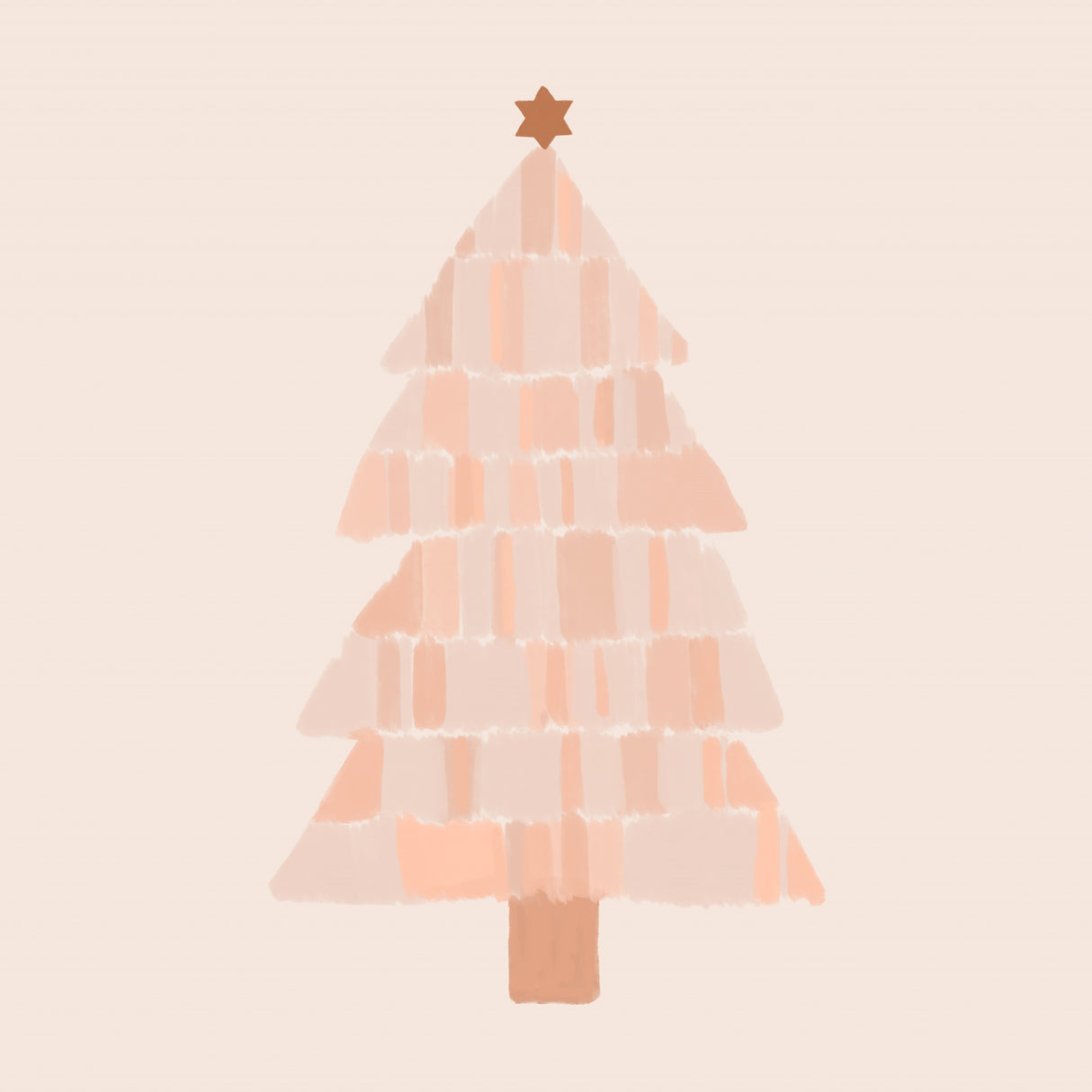 Christmas Tree Painting Poster och Canvastavla