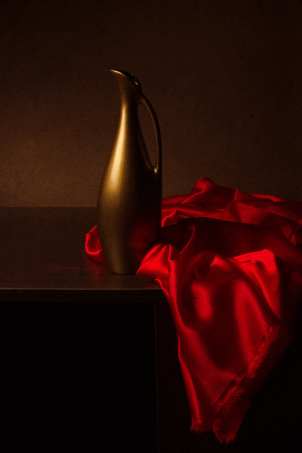 Still life with red cloth Poster och Canvastavla