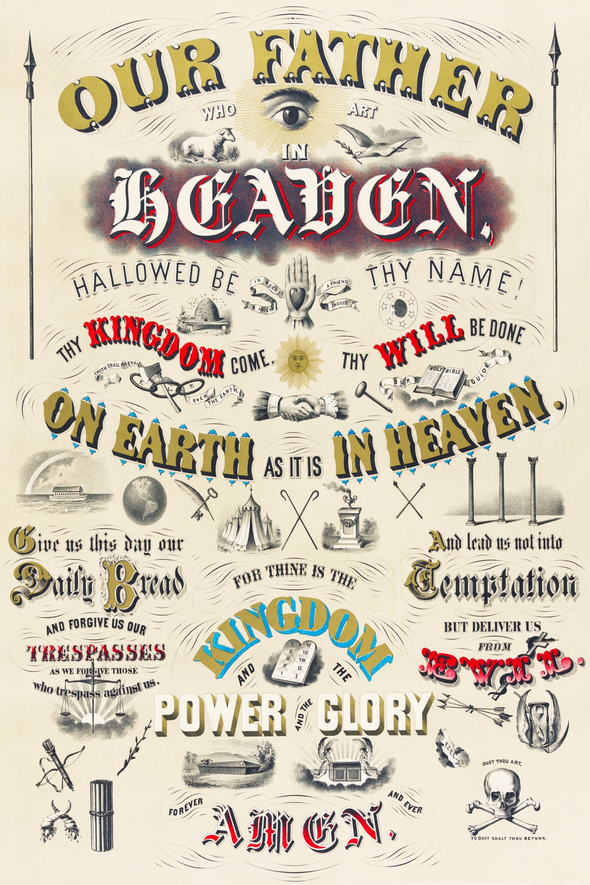 Our Father Who Art In Heaven Poster och Canvastavla