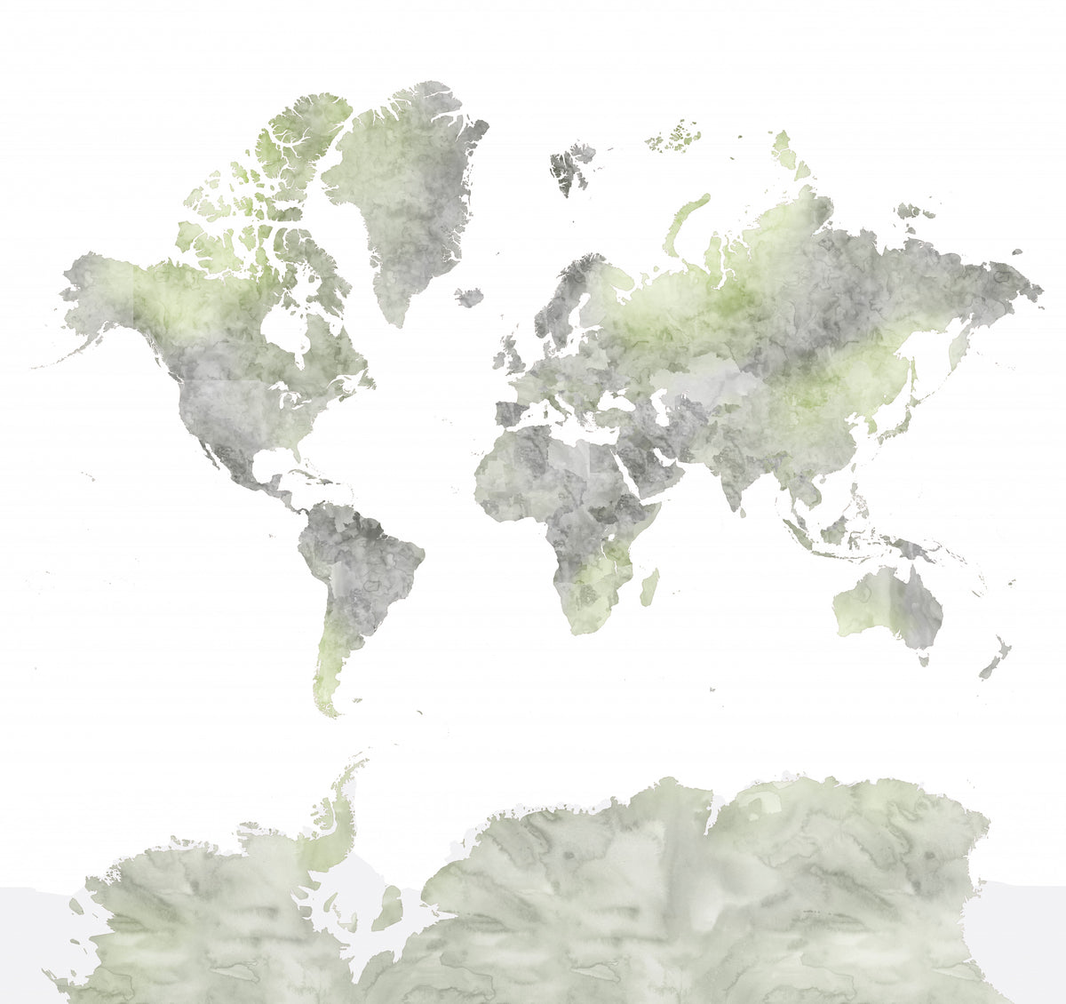 Hollace world map Poster och Canvastavla