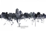 Albuquerque New Mexico Skyline Poster och Canvastavla