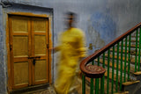 Man in stair case Poster och Canvastavla