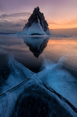 The geometry of the lake Baikal Poster och Canvastavla