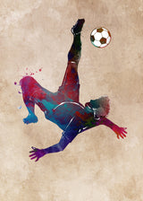 Football Soccer Sport Art 11 Poster och Canvastavla