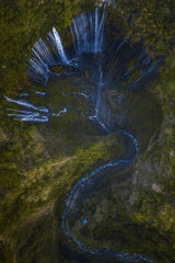 Vertical waterfall Poster och Canvastavla