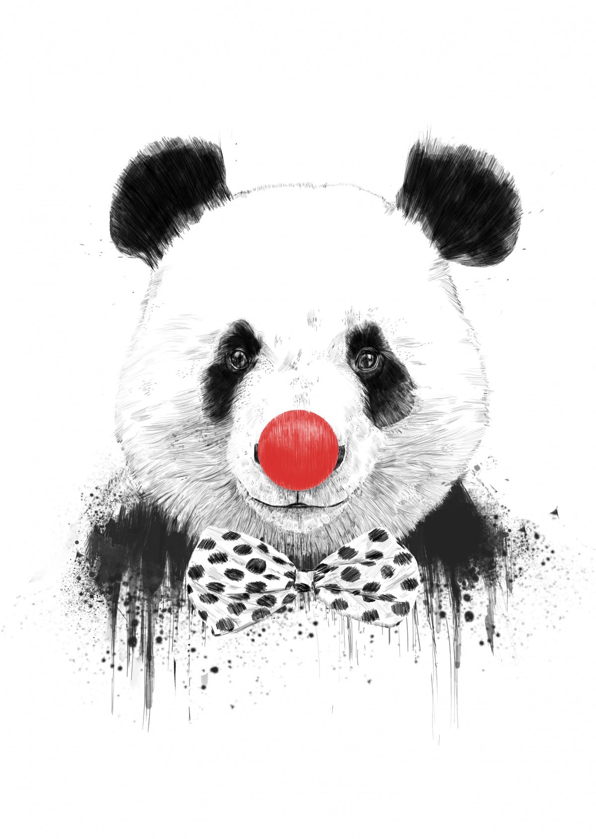 Clown panda Poster och Canvastavla