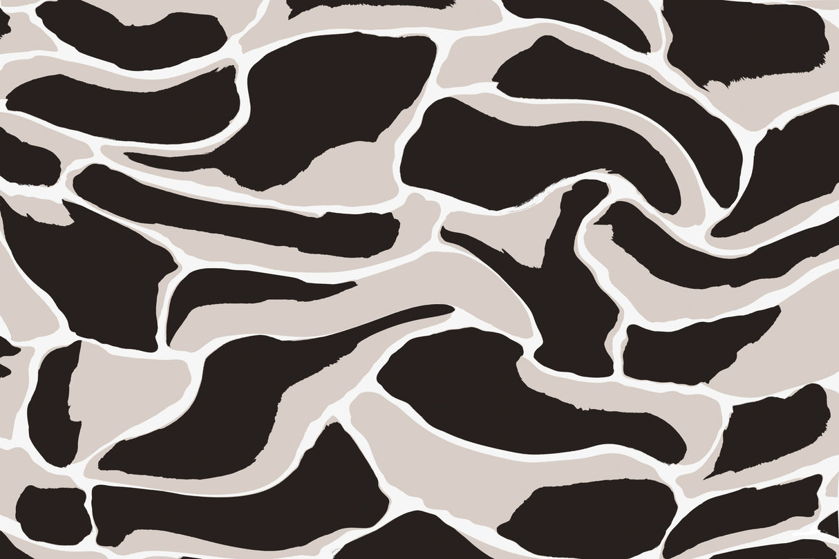 Beige And Brown Tiger Pattern Poster och Canvastavla