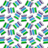 Purple Blue Green Rectangles Purple Orange Poster och Canvastavla