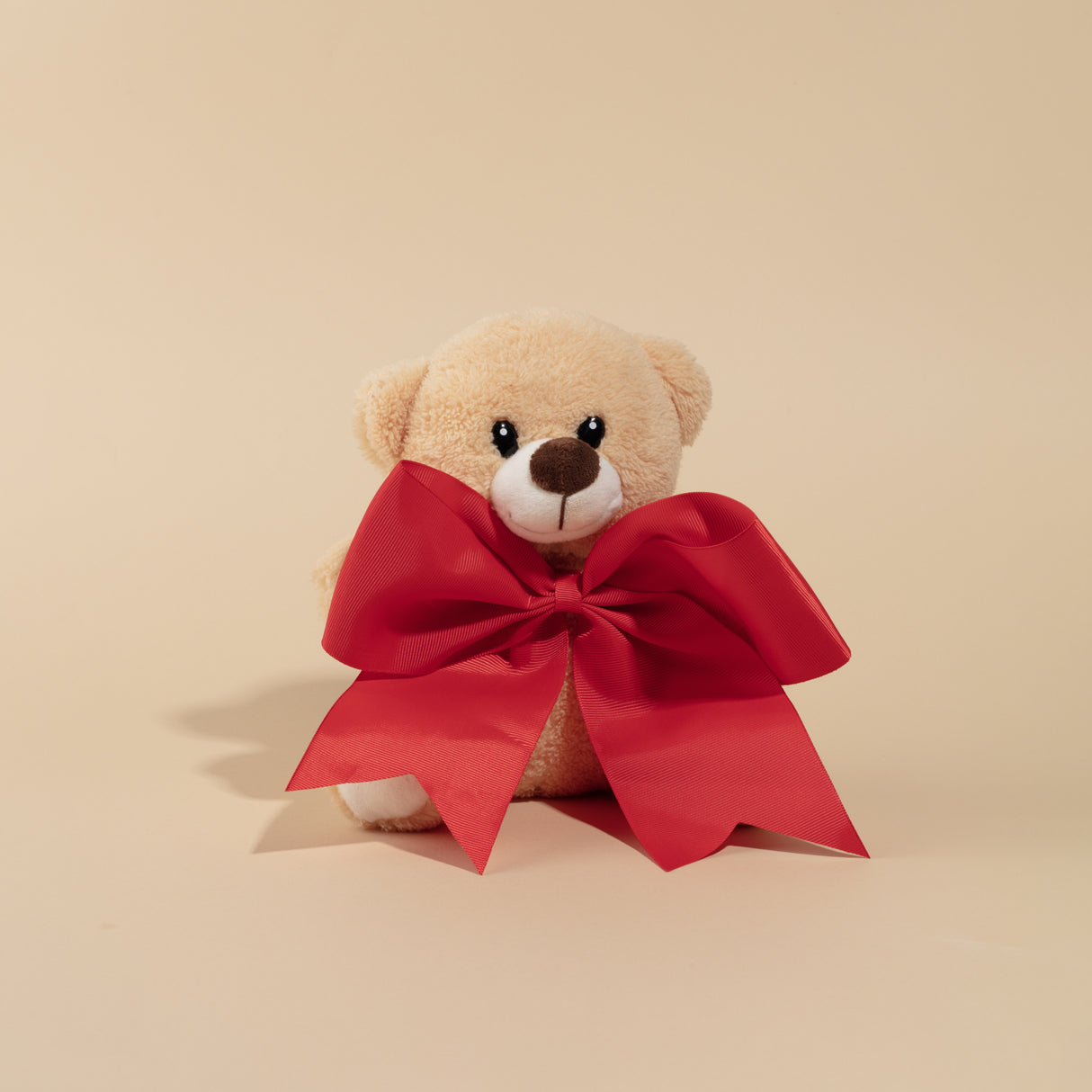 Teddy Bear with Red Bow Poster och Canvastavla