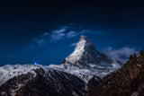 Full moon at Matterhorn Poster och Canvastavla