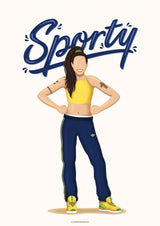 Sporty Spice Poster och Canvastavla