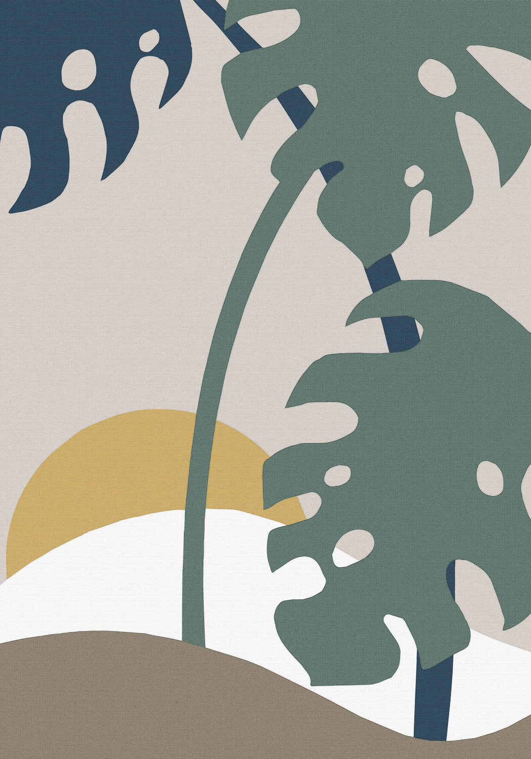 Monstera Cut Out 02 Poster och Canvastavla
